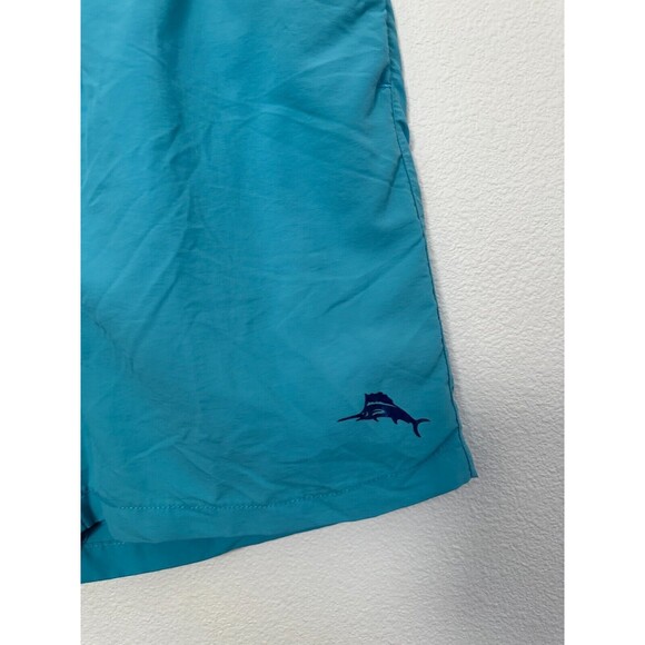 Tommy Bahama Board Shorts Blue Drawstring Pocket Lined Swim Men's Size Medium - Picture 3 of 7